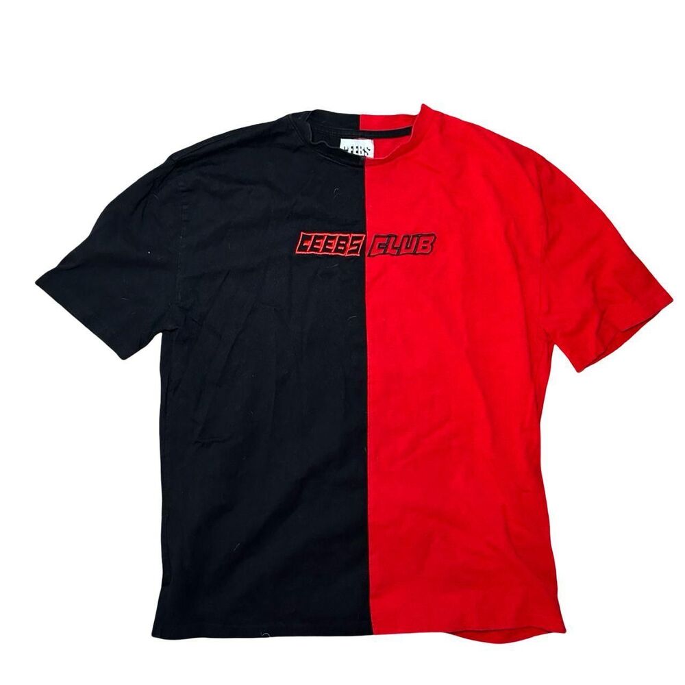 Men's Red and Black T-shirt